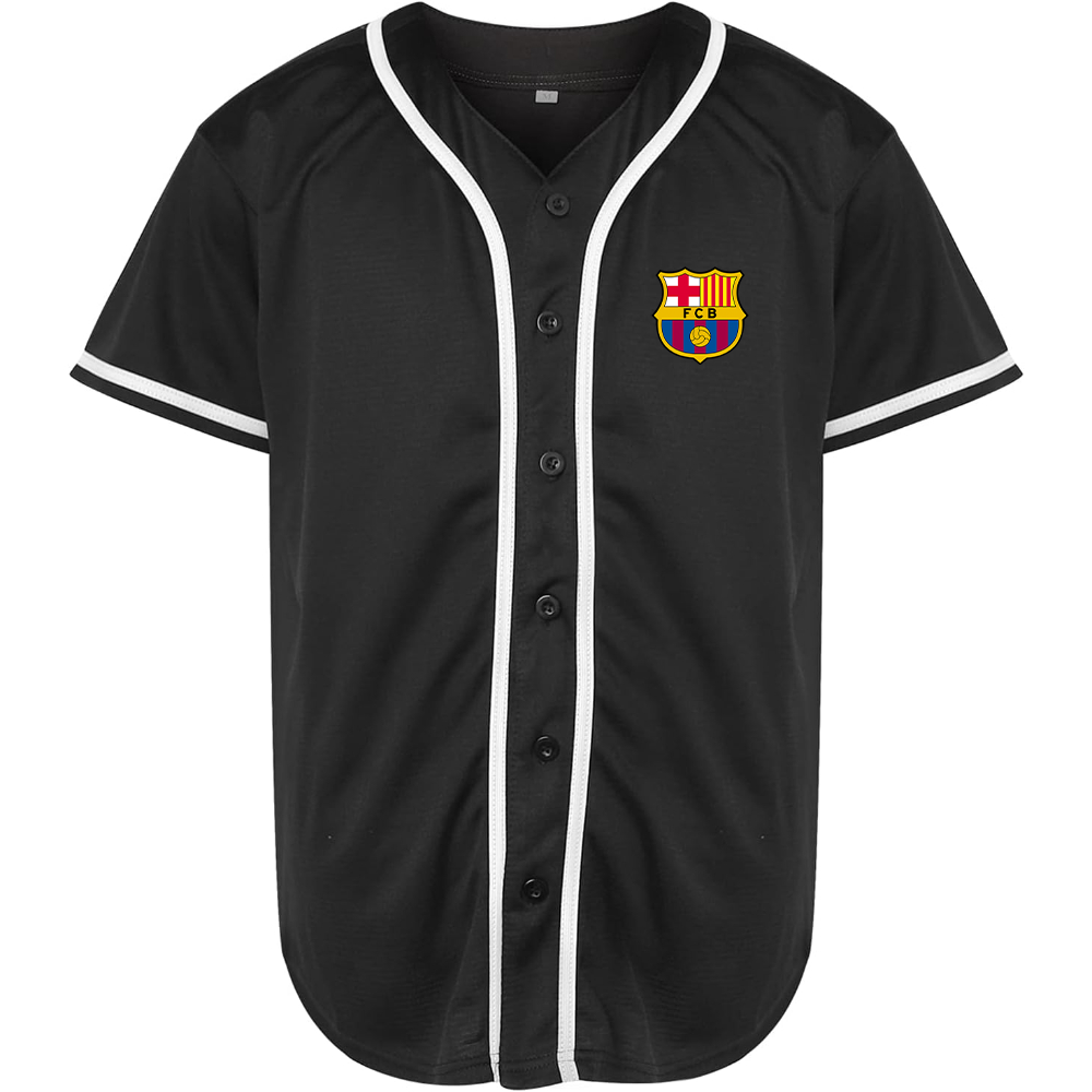 Men's F.C. Barcelona Soccer Baseball Jersey