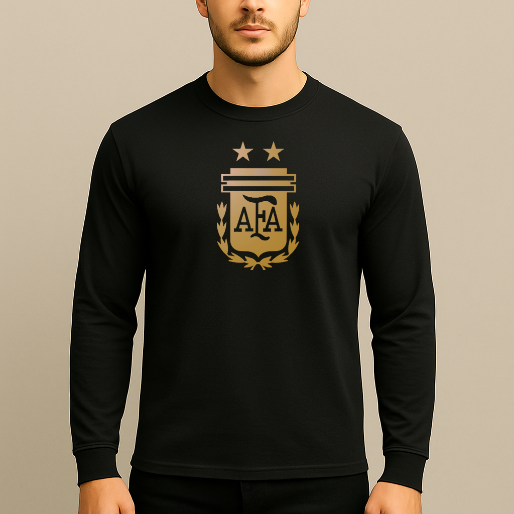 Men's Argentina Soccer Long Sleeve T-Shirt