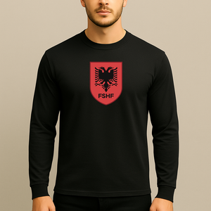 Men's Albania National Soccer Team Long Sleeve T-Shirt