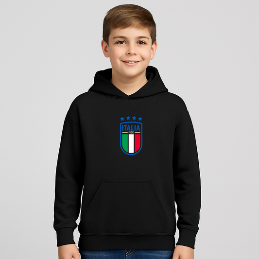 Youth Kids Italy National Soccer Team Pullover Hoodie
