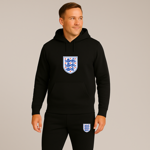 Men's England National Football Team Logo Hoodie Joggers Set
