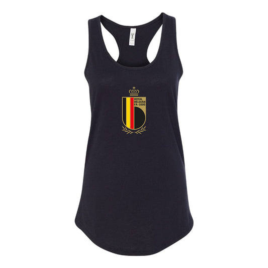 Women's Belgium National Soccer Team Racerback Tank Top