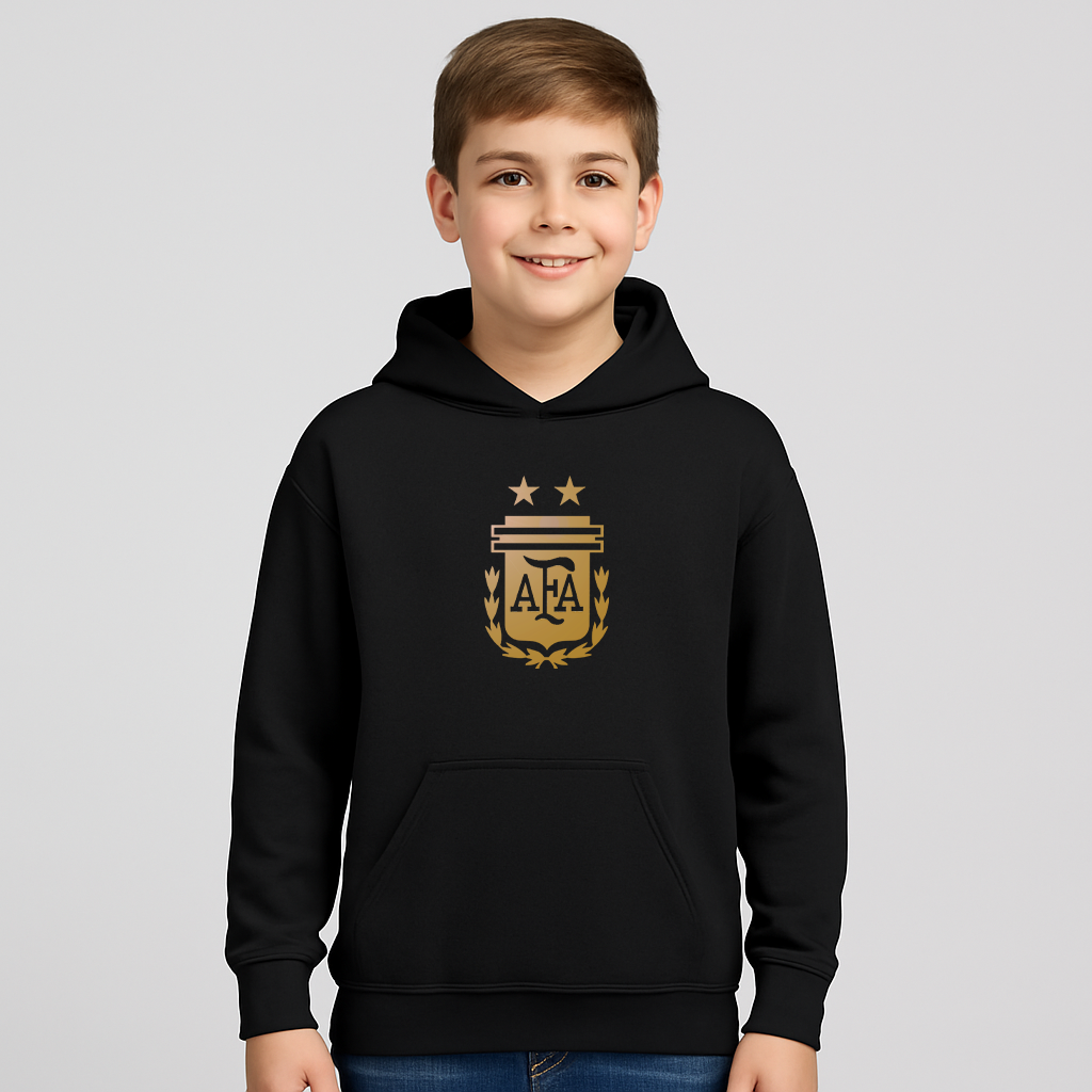 Youth Kids Argentina Soccer Pullover Hoodie