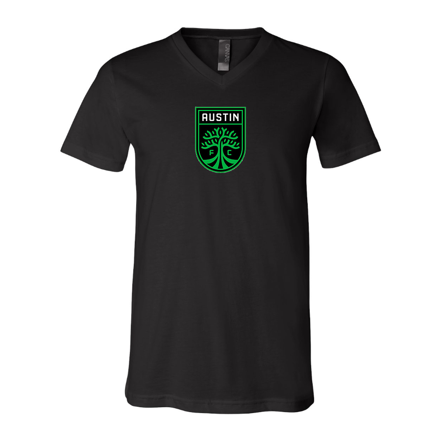 Men’s Austin FC - BELLA + CANVAS - Jersey V-Neck Tee - 3005