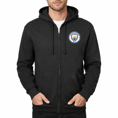 Men's Manchester City Soccer Zipper Hoodie