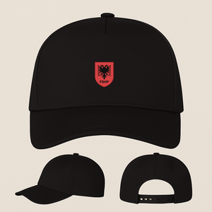 Albania National Soccer Team  Five Panel Twill Snapback Cap