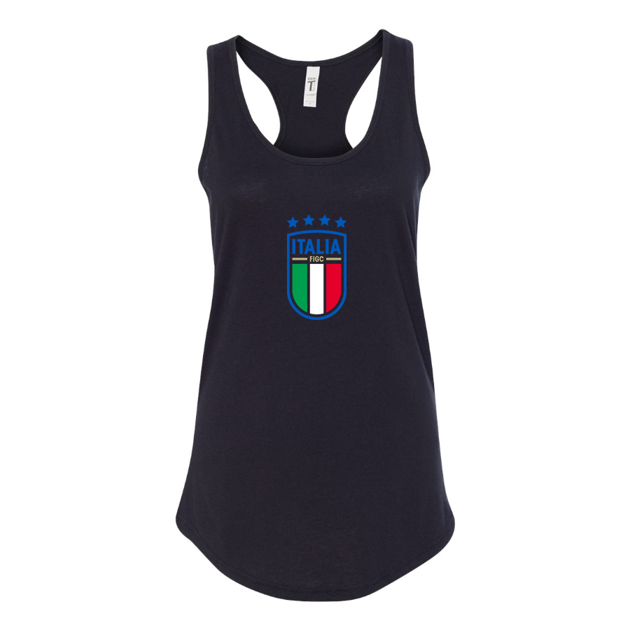 Women's Italy National Soccer Racerback Tank Top