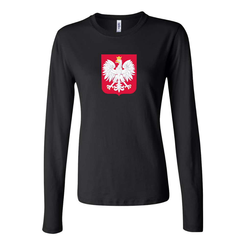 Women's Poland National Soccer Team Long Sleeve T-Shirt