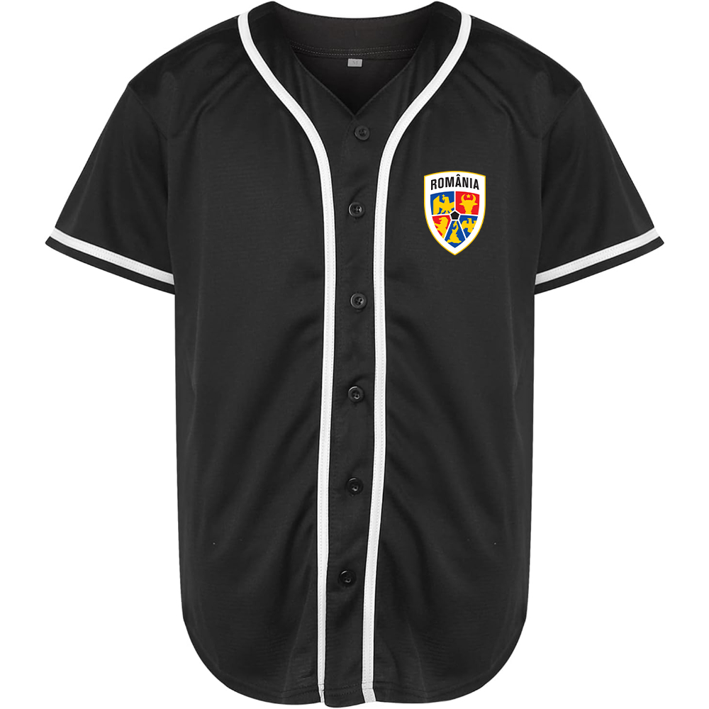 Men's Romania National Soccer Team Baseball Jersey