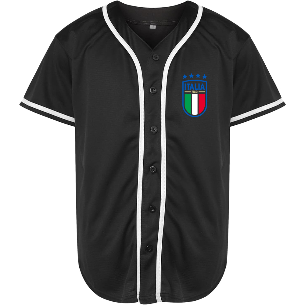 Men's Italy National Soccer Baseball Jersey