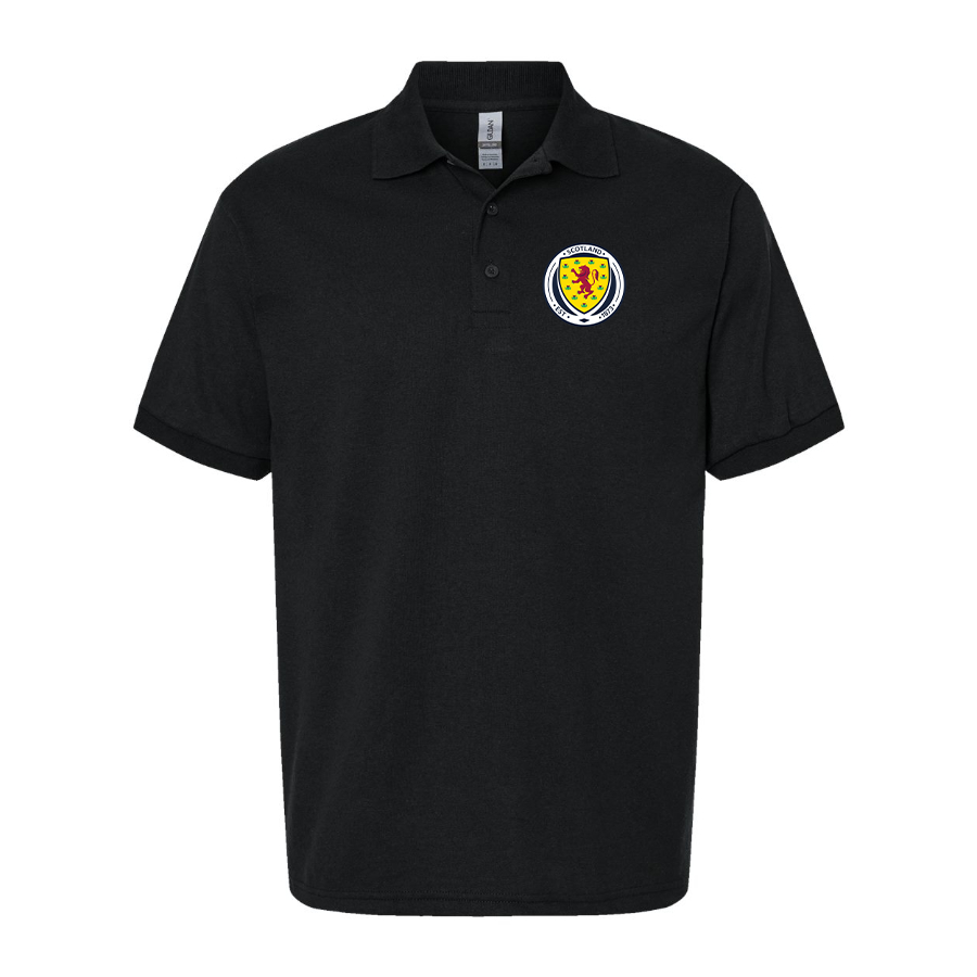 Men's Scotland National Soccer Team Dry Blend Polo