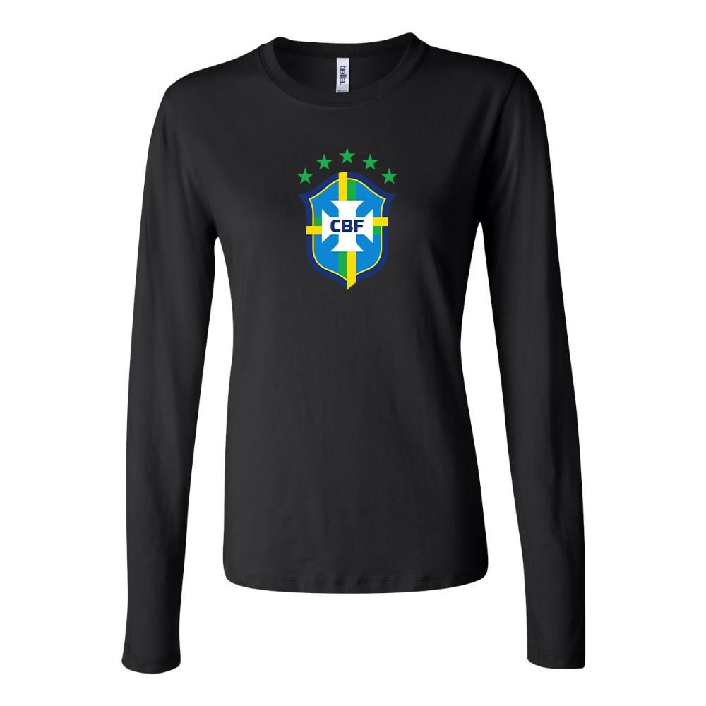 Women's Brazil National Soccer Team Long Sleeve T-Shirt