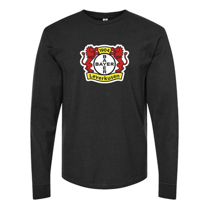 Men's Bayer Leverkusen FC Cotton Long Sleeve T-Shirt