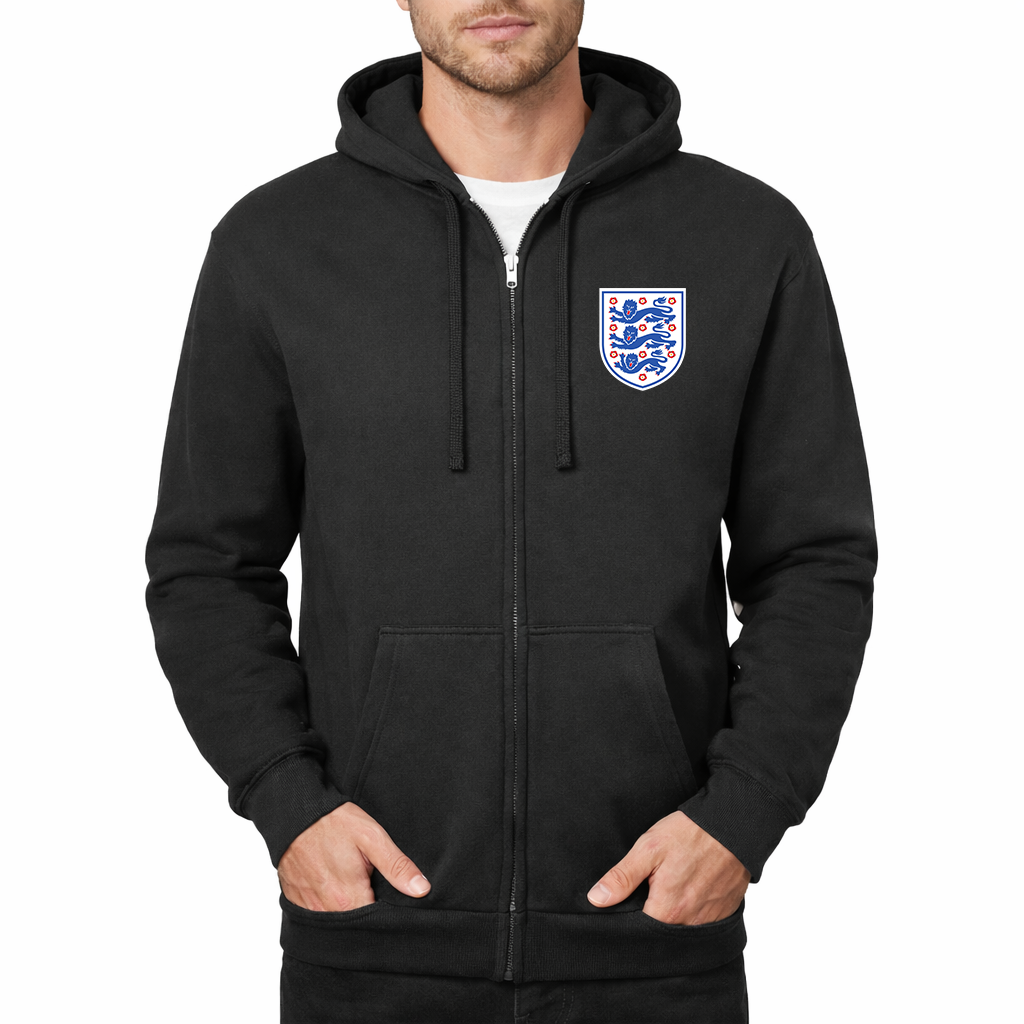 Men's England National Football Team Zipper Hoodie