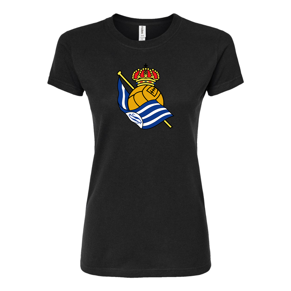 Women's Real Sociedad FC Round Neck T-Shirt