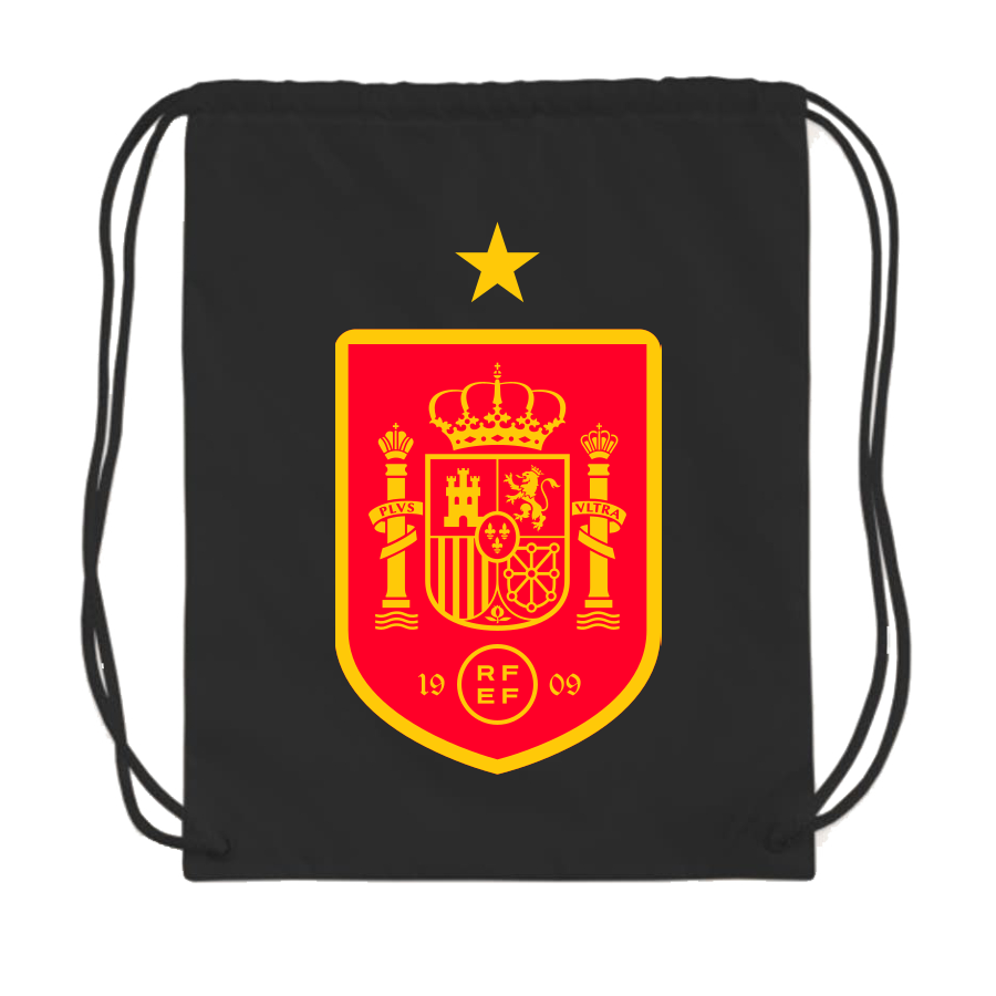 Spain Red Logo National Soccer Team Drawstring Bag