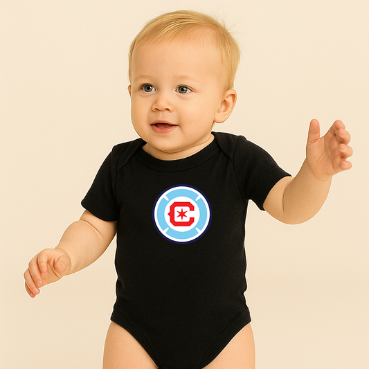Chicago Fire Soccer Baby Romper Onesie