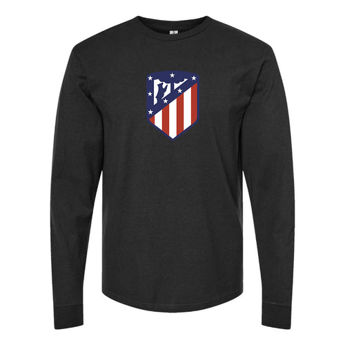 Men's Atletico Madrid FC Cotton Long Sleeve T-Shirt