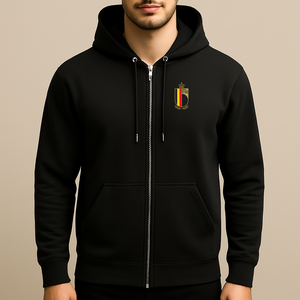 Men's Belgium National Soccer Team Zipper Hoodie
