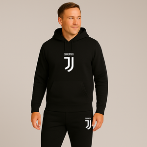 Men's Juventus Soccer Logo Hoodie Joggers Set