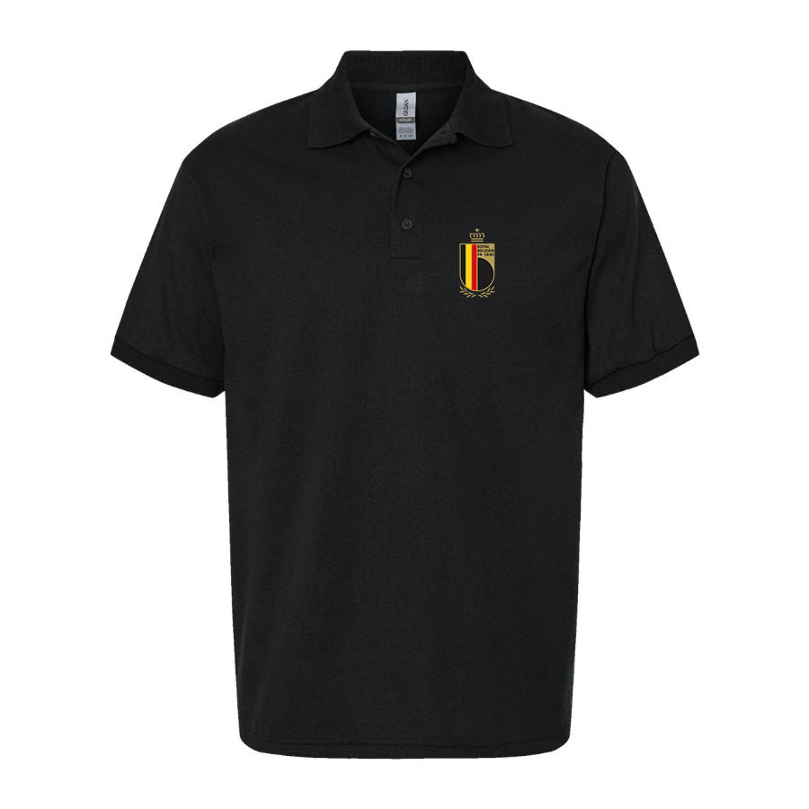 Men's Belgium National Soccer Team Dry Blend Polo