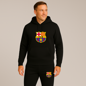 Men's F.C. Barcelona Soccer Logo Hoodie Joggers Set