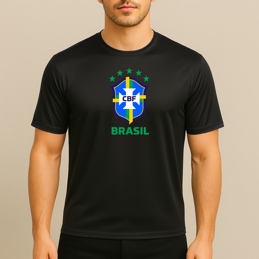 Men's Brasil National Soccer Team Polyester T-Shirt