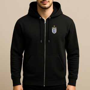Men's England National Soccer Team Zipper Hoodie