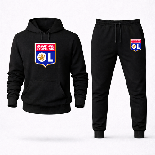 Men's Olympique Lyonnais FC Hoodie Joggers Set