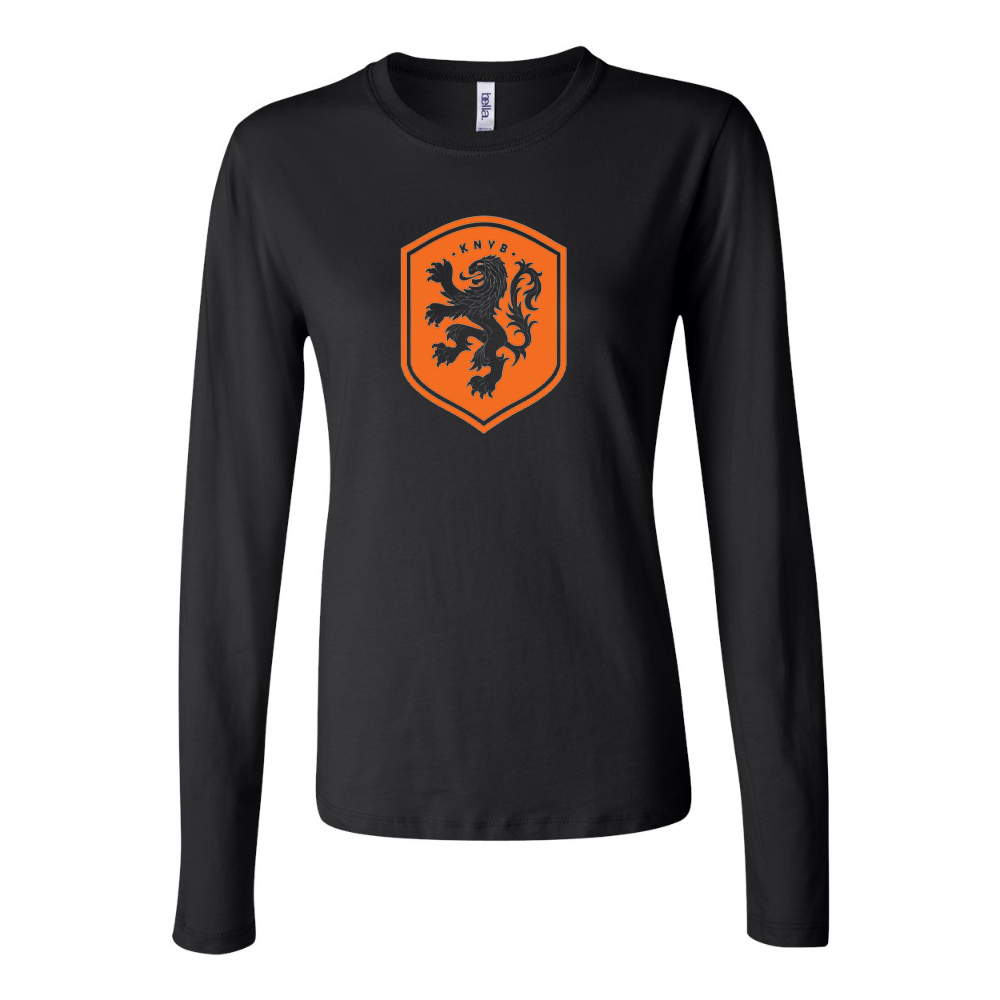 Women's Netherlands National Soccer Team Long Sleeve T-Shirt