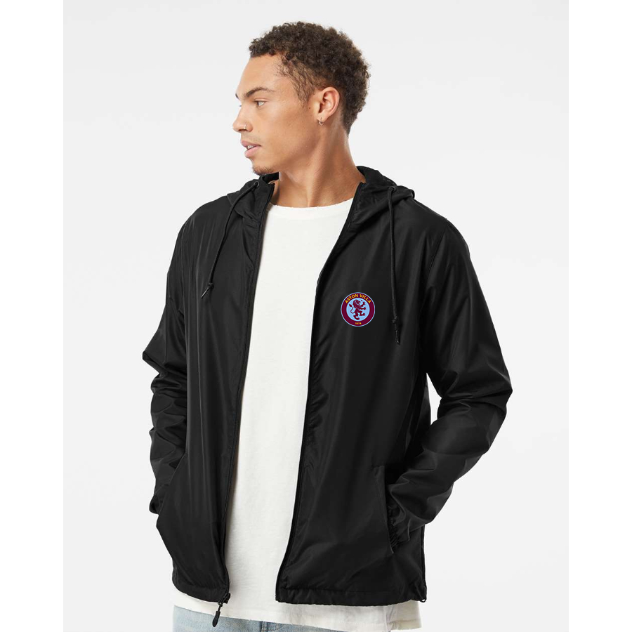 Men’s Aston Villa  - Independent Trading Co. - Lightweight Windbreaker Full-Zip Jacket - EXP54LWZ