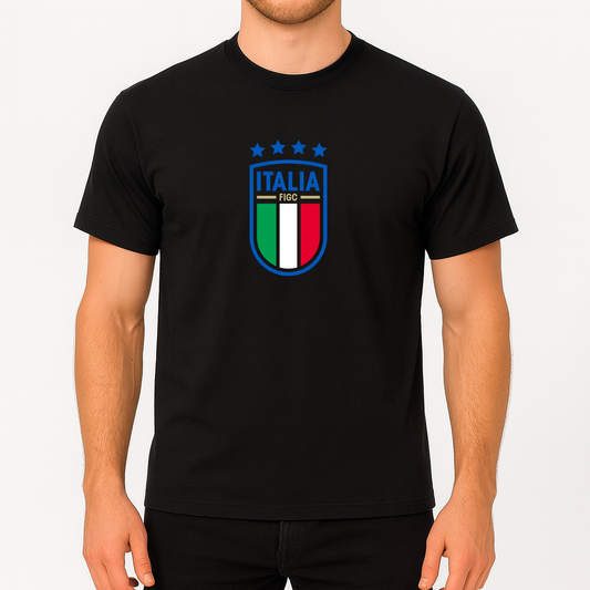 Men's Italy National Soccer Team Cotton T-Shirt
