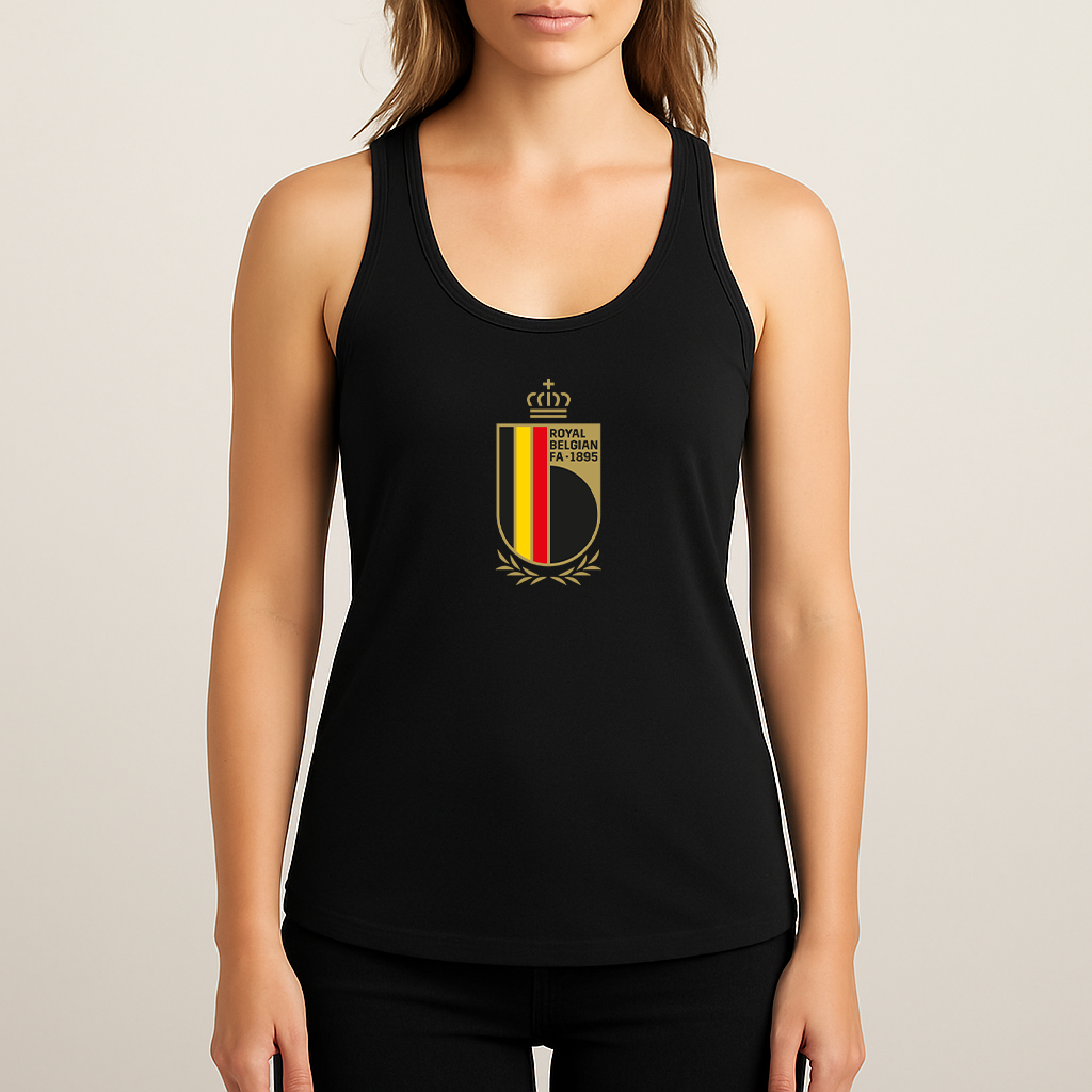 Women's Belgium National Soccer Team Racerback Tank Top