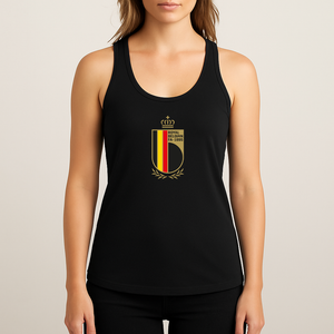 Women's Belgium National Soccer Team Racerback Tank Top
