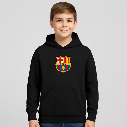 Youth Kids F.C. Barcelona Soccer Pullover Hoodie