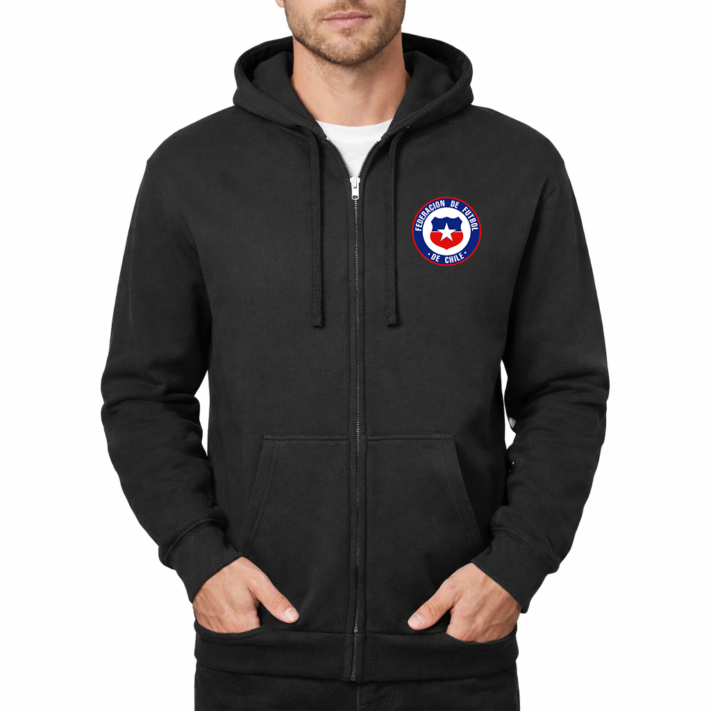 Men's Chile National Soccer Team  Zipper Hoodie