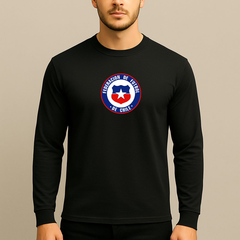 Men's Chile National Soccer Team  Long Sleeve T-Shirt