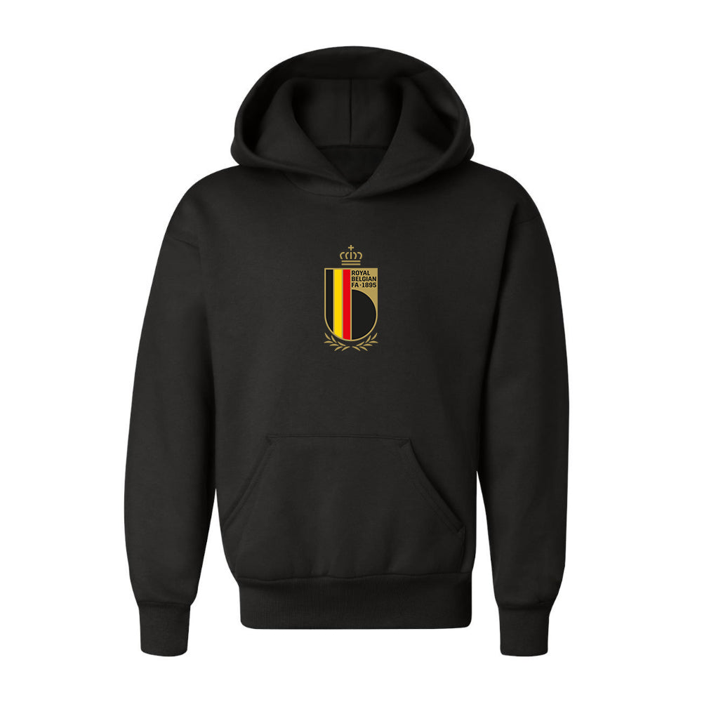 Youth Kids Belgium National Soccer Team Pullover Hoodie