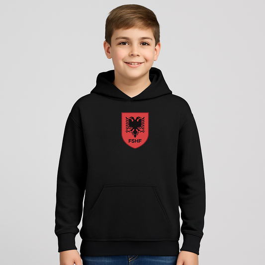 Youth Kids Albania National Soccer Team Pullover Hoodie