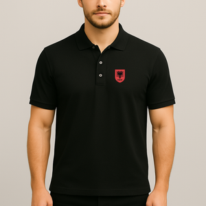 Men's Albania National Soccer Team Dry Blend Polo