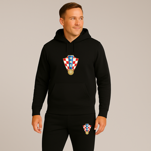 Men's Croatia National Soccer Team Hoodie Joggers Set