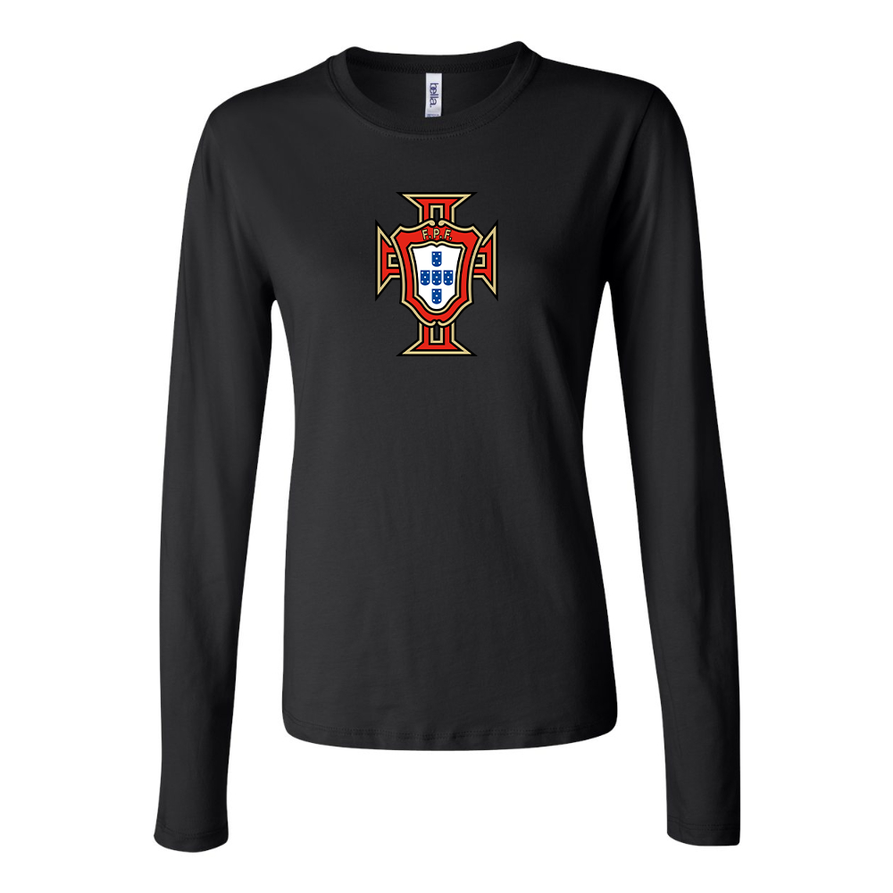 Women's Portugal National Soccer Team Long Sleeve T-Shirt