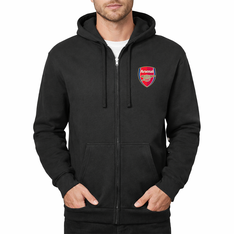 Men's Arsenal Soccer Zipper Hoodie