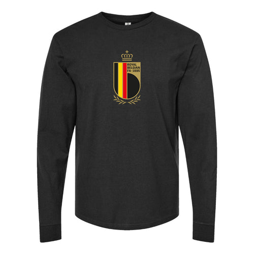 Men's Belgium National Soccer Team Cotton Long Sleeve T-Shirt