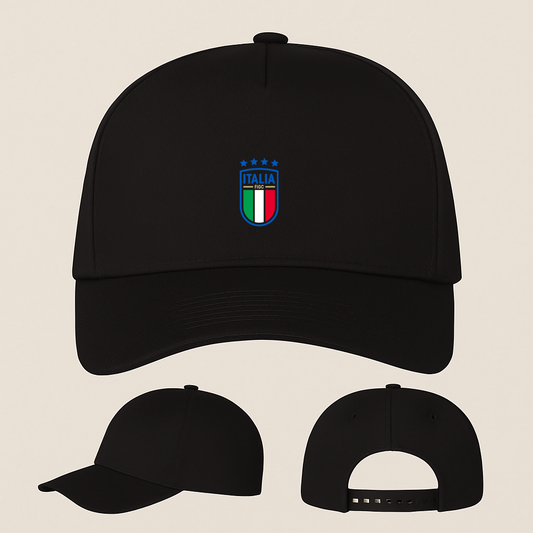 Italy National Soccer Team Five Panel Twill Snapback Cap