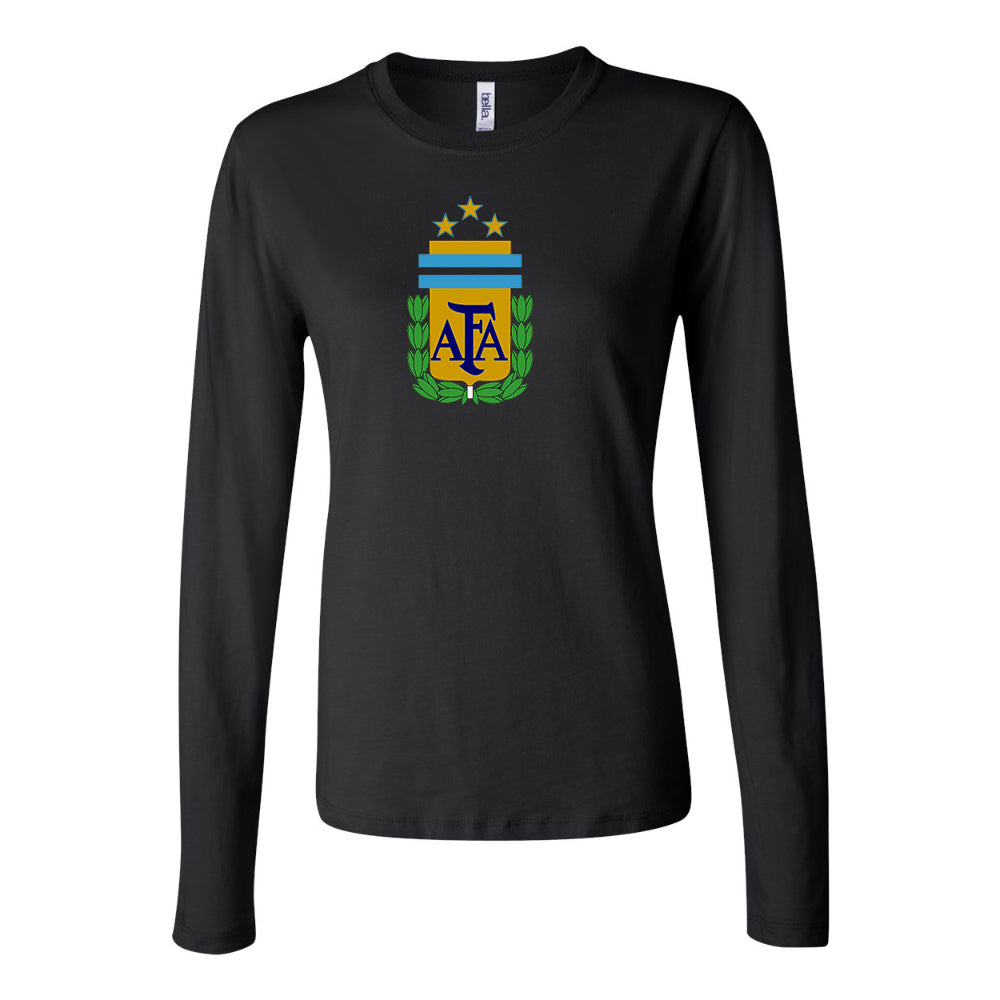 Women's Argentina National Soccer Team Long Sleeve T-Shirt