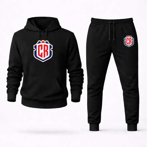 Men's Costa Rica National Soccer Team Hoodie Joggers Set