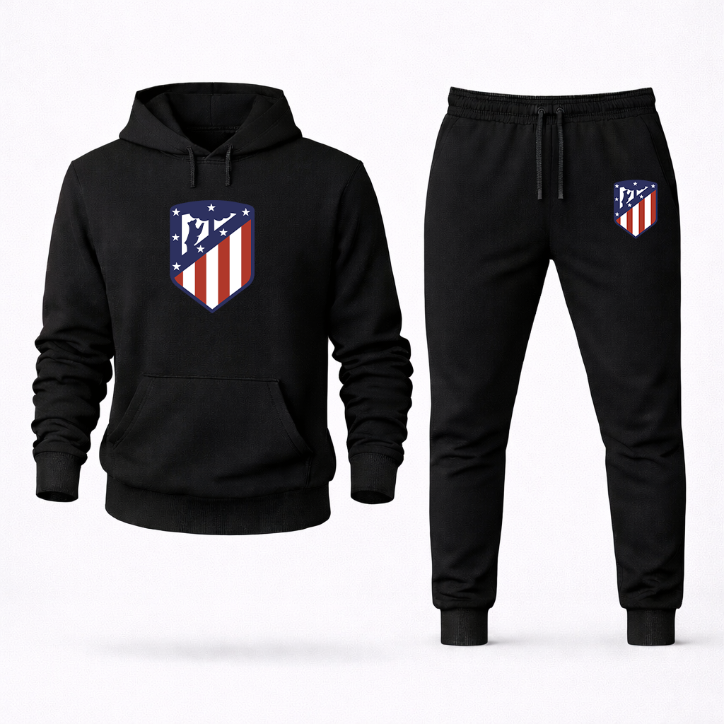Men's Atletico Madrid FC Logo Hoodie Joggers Set