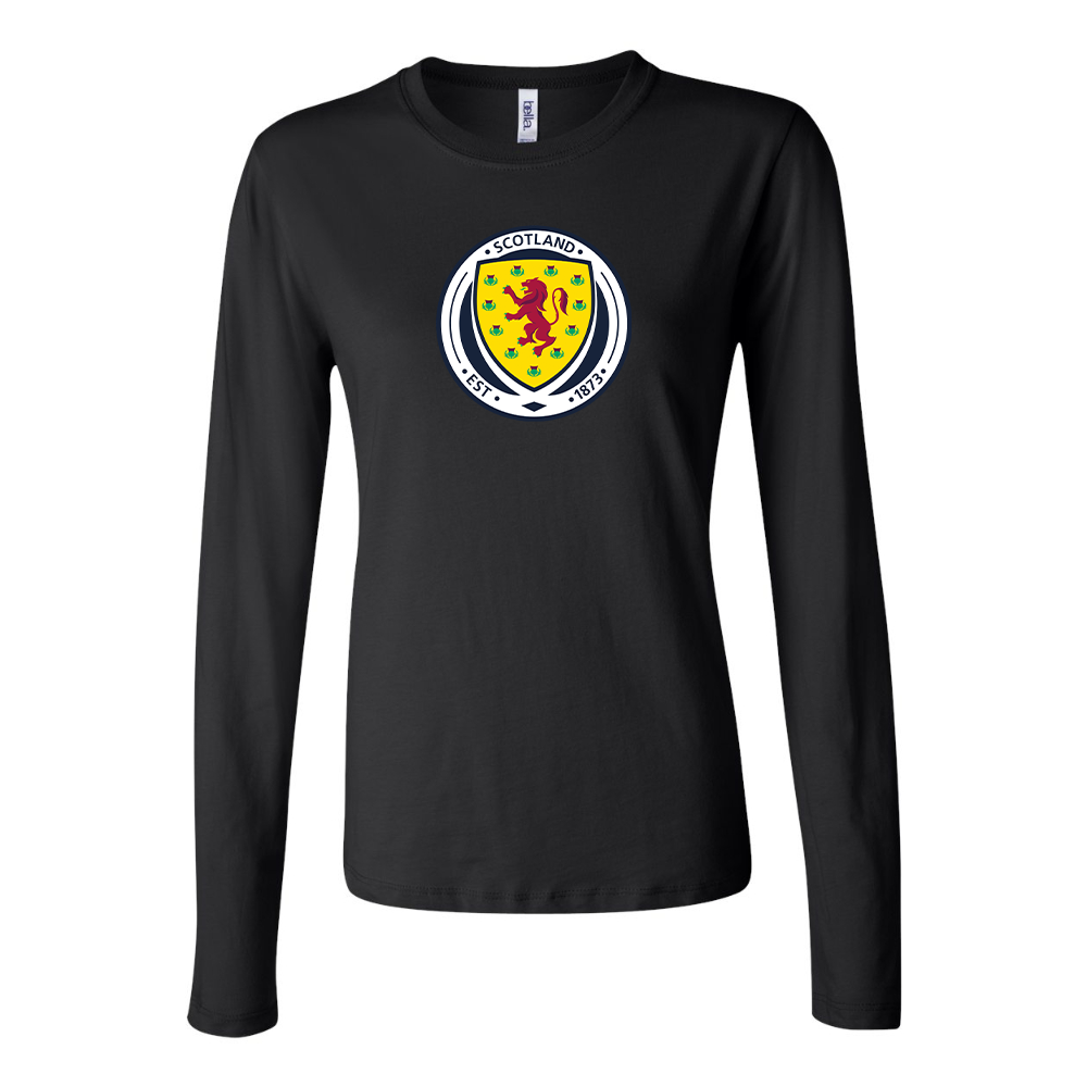 Women's Scotland National Soccer Team Long Sleeve T-Shirt