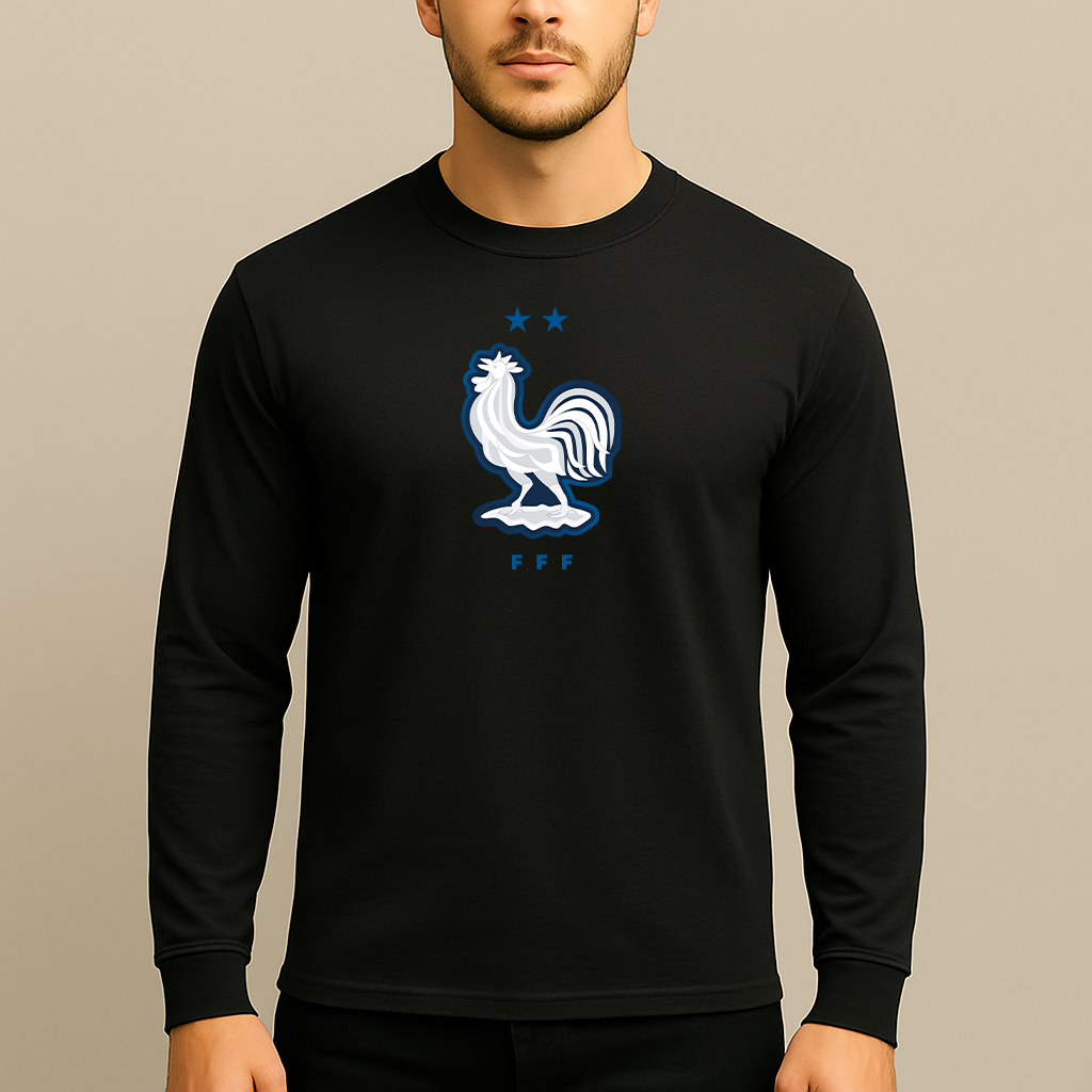 Men's France National Soccer Team  Long Sleeve T-Shirt